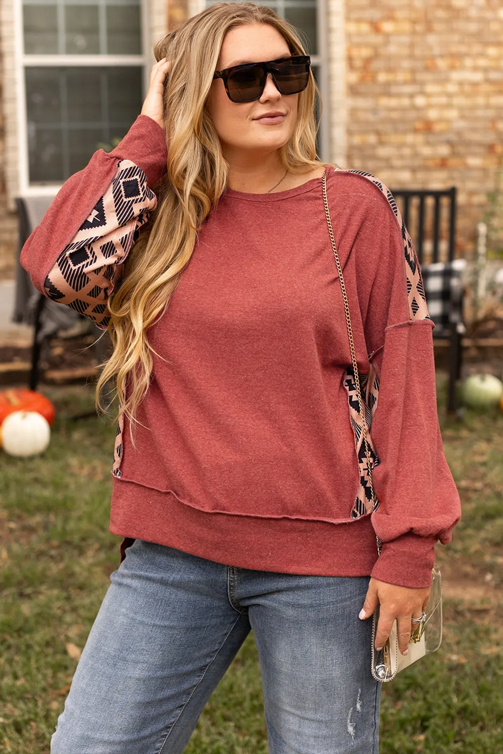 Plus Size High Low Sweatshirt