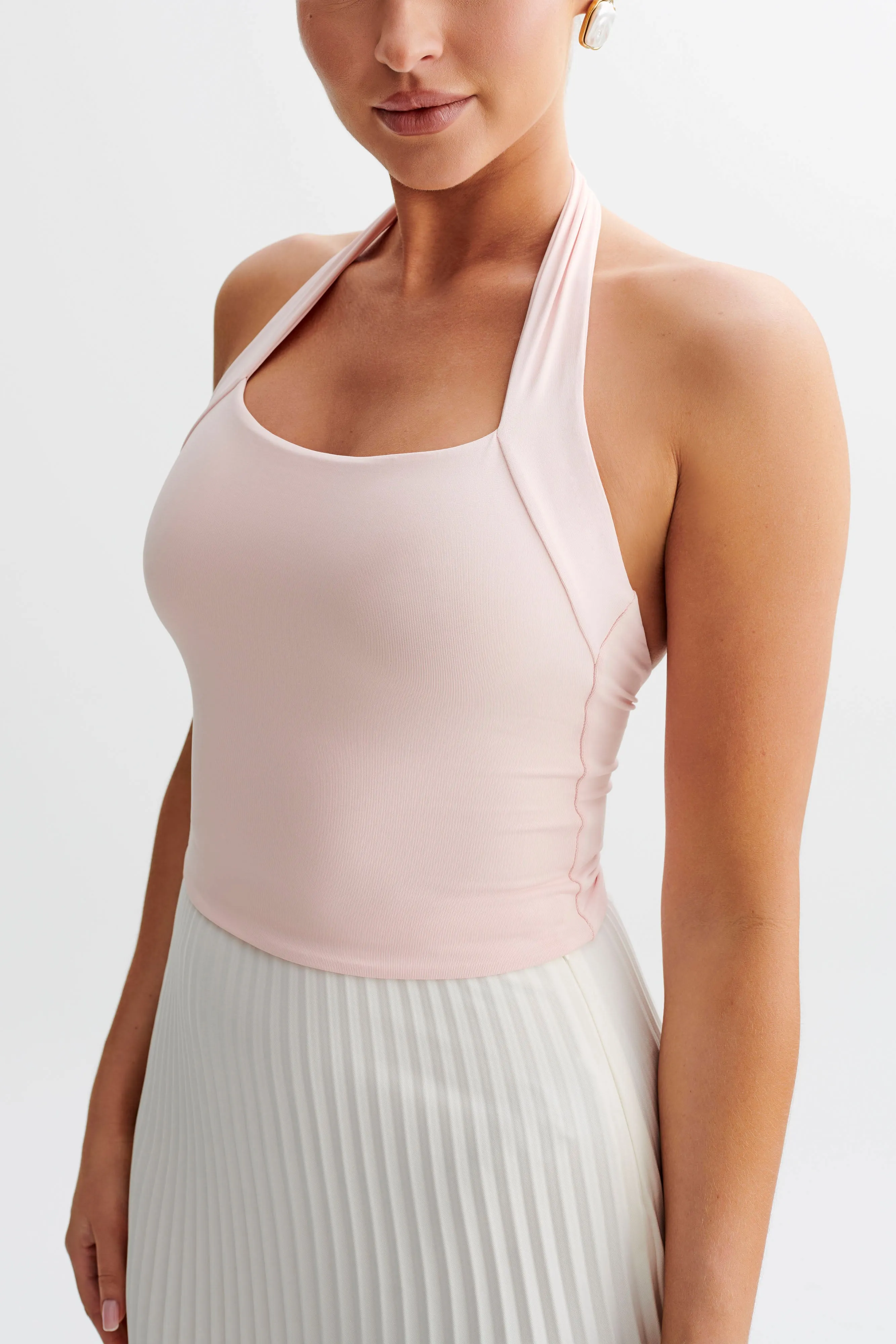 Renee Halter Top - Pale Pink