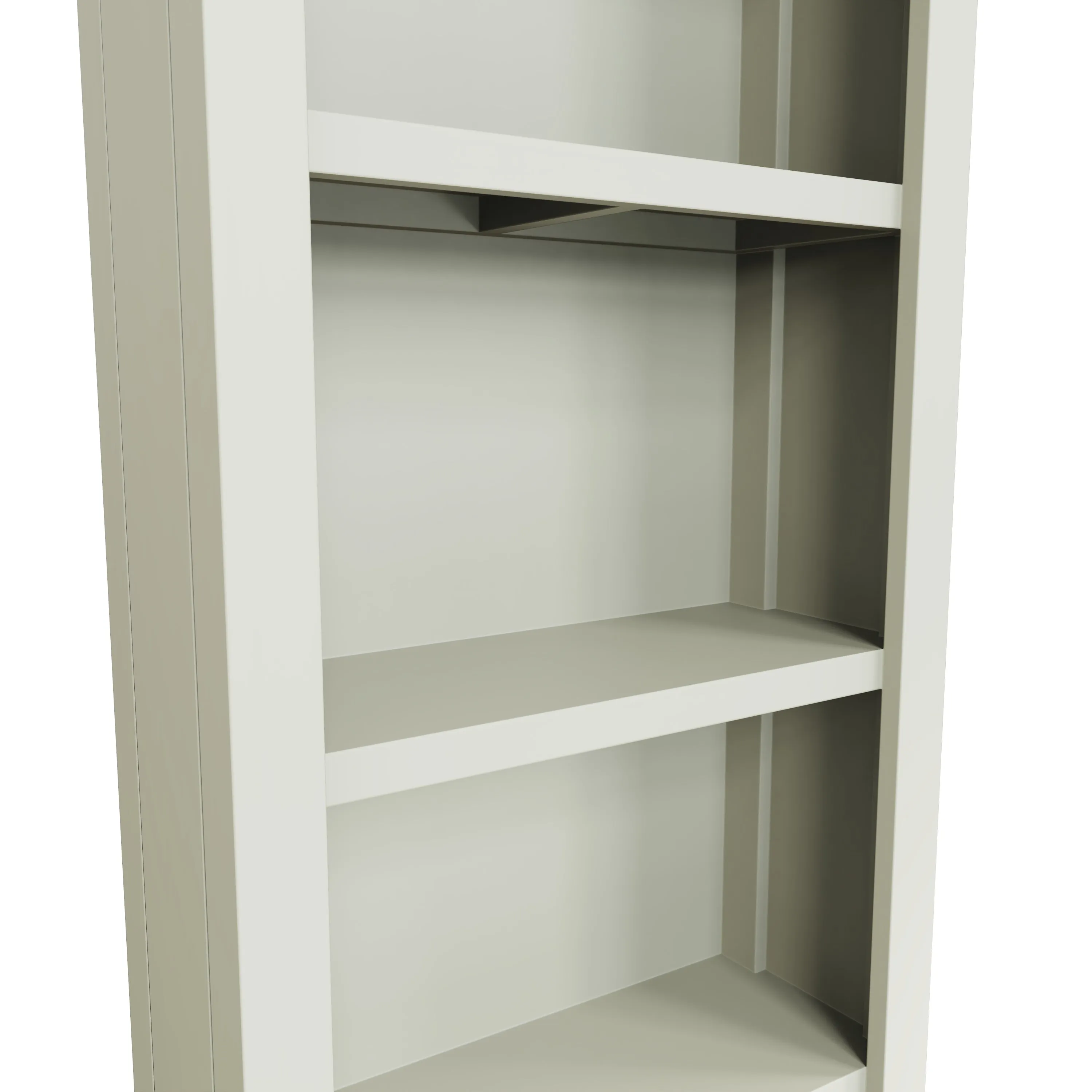 Salisbury Pure White Bookcase Large 60 x 25 x 180 cm