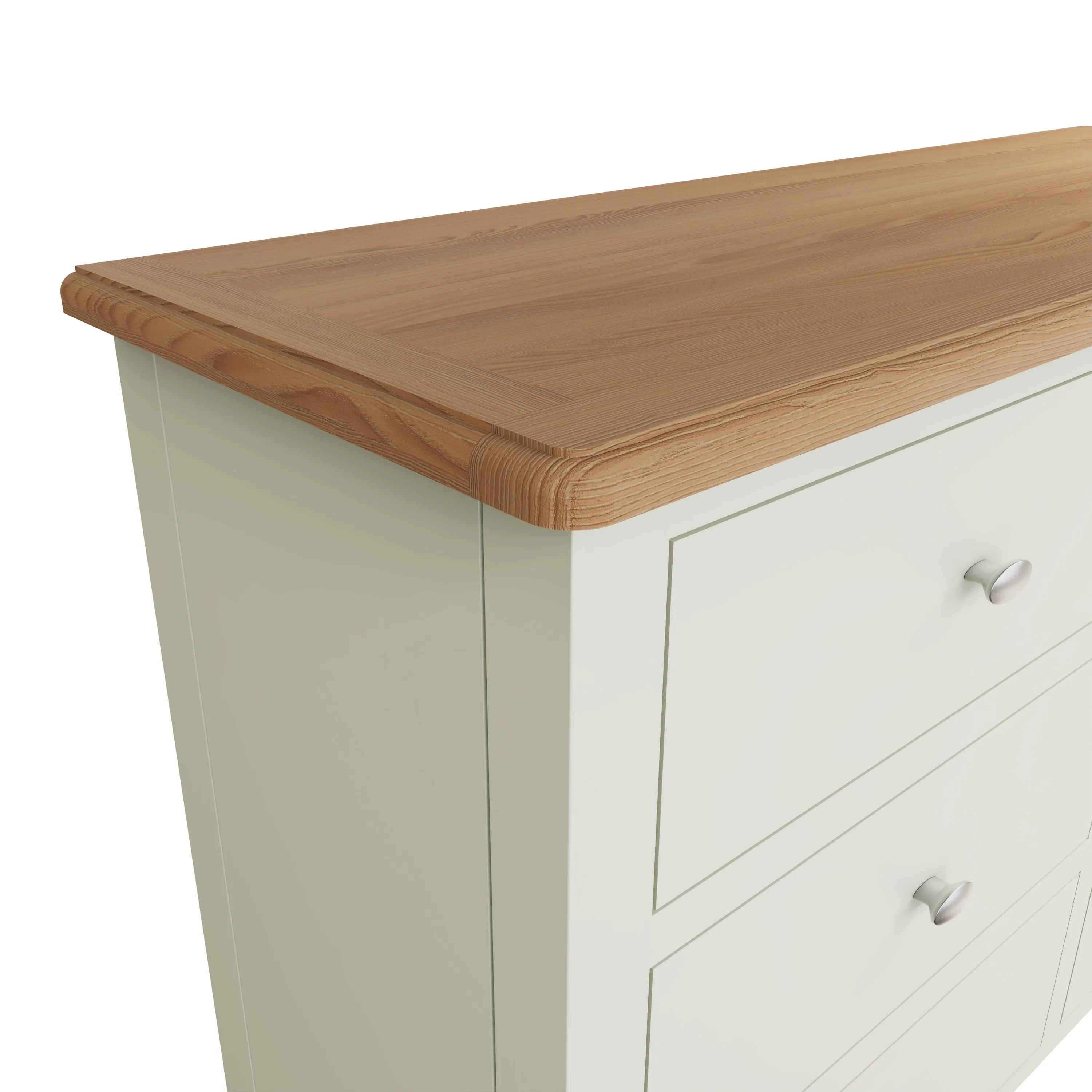 Salisbury Pure White Chest of 6 Drawers 115 x 40 x 78 cm