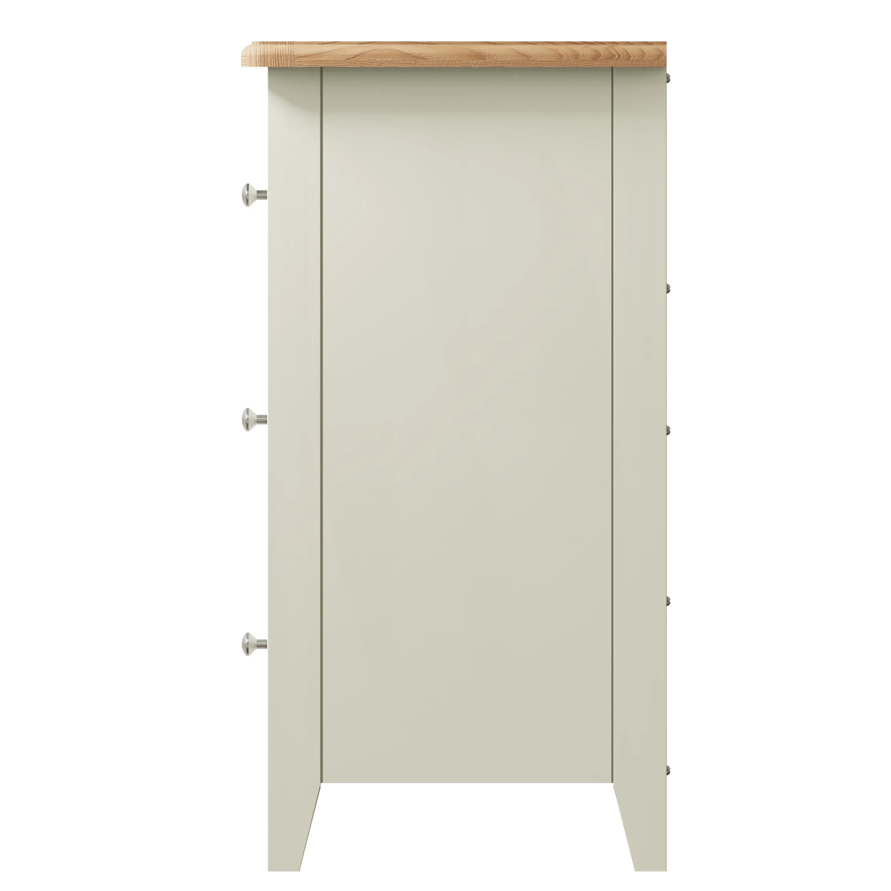 Salisbury Pure White Chest of 6 Drawers 115 x 40 x 78 cm