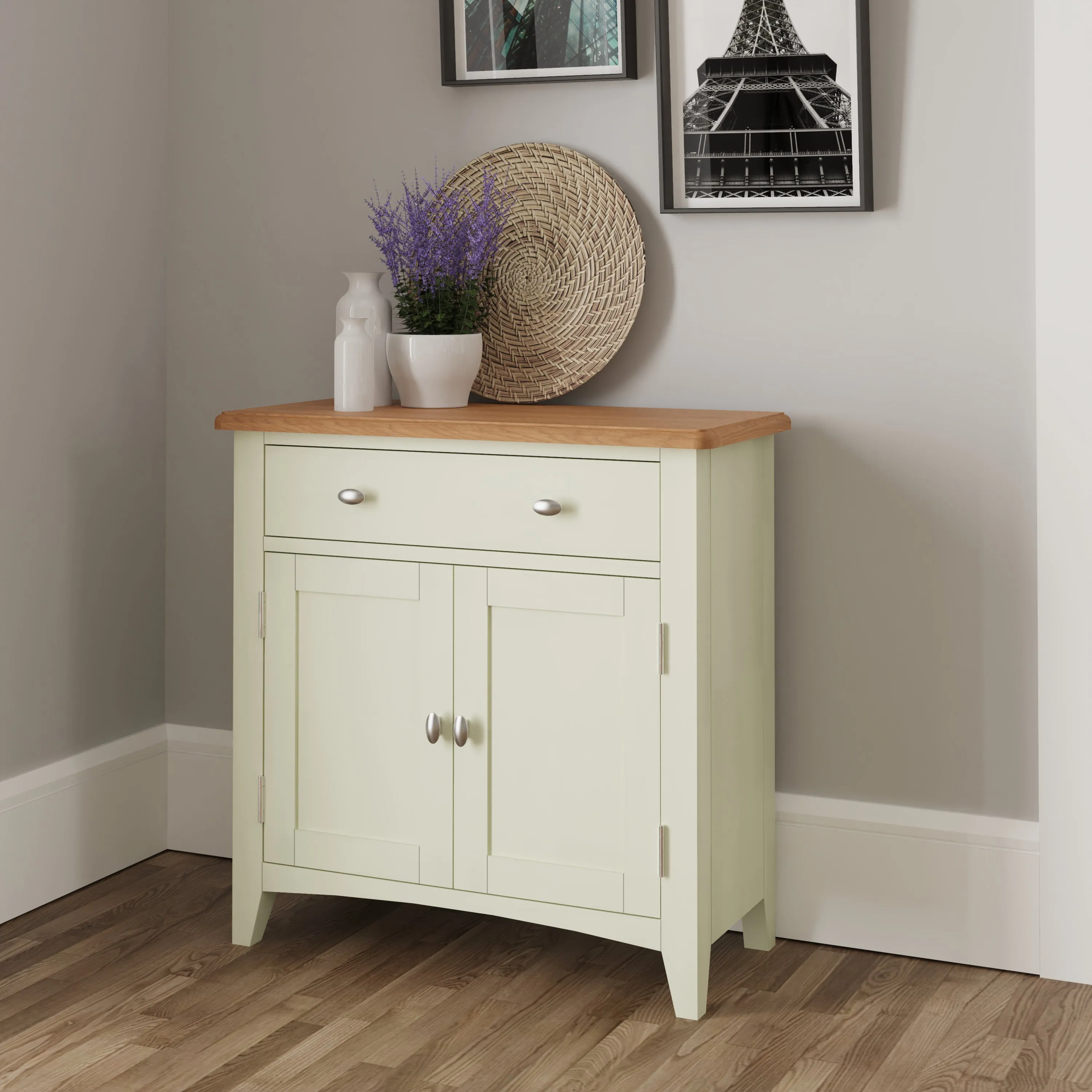 Salisbury Pure White Sideboard Small 75 x 34 x 75 cm