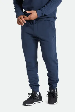 Slub French Terry Jogger - Washed Navy