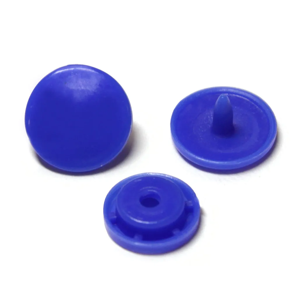 UNIQUE SEWING Plastic Snap Fasteners - Royal Blue - size 2 / 11mm (⅜") - 30 sets