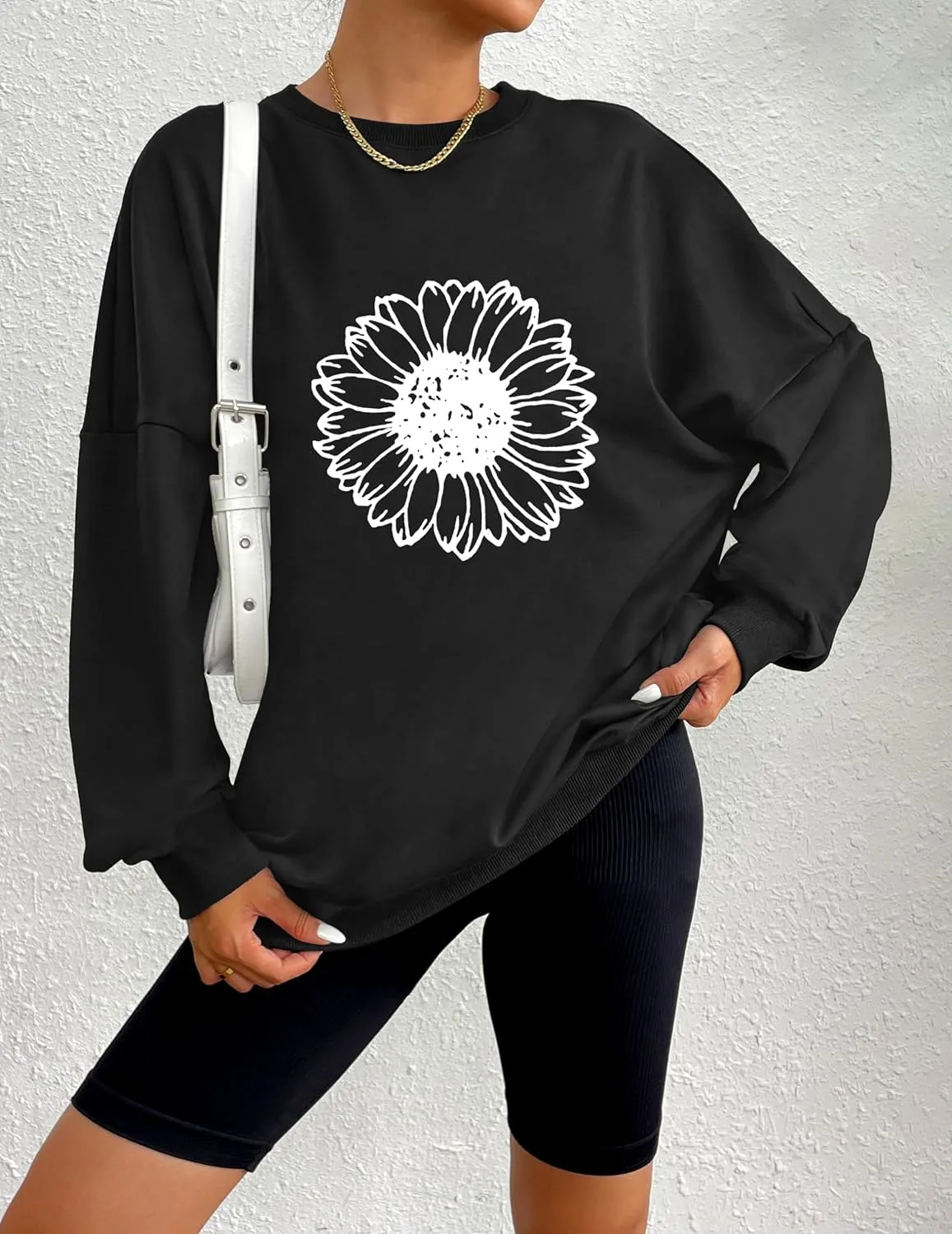 Zeagoo  Oversized Sweatshirts Graphic Print Tops