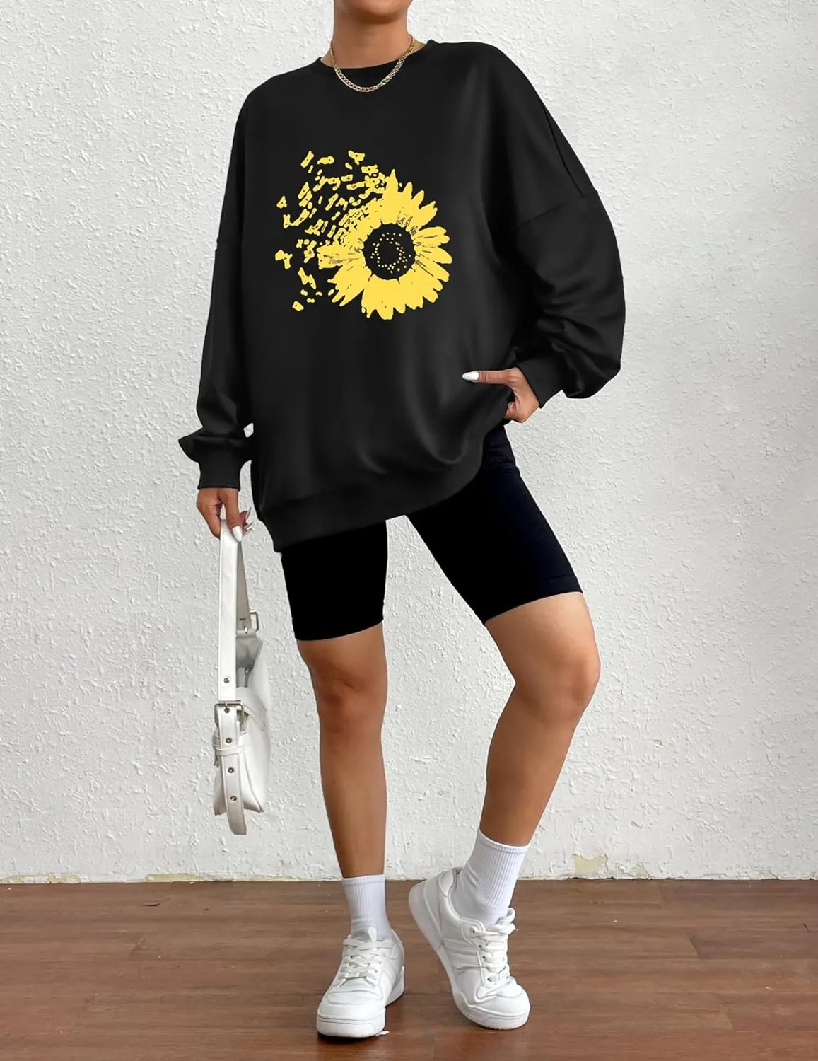 Zeagoo  Oversized Sweatshirts Graphic Print Tops