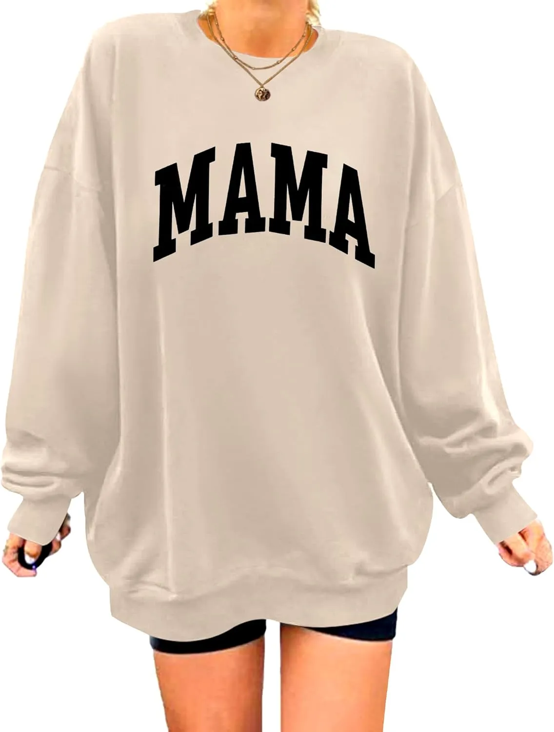 Zeagoo  Oversized Sweatshirts Graphic Print Tops