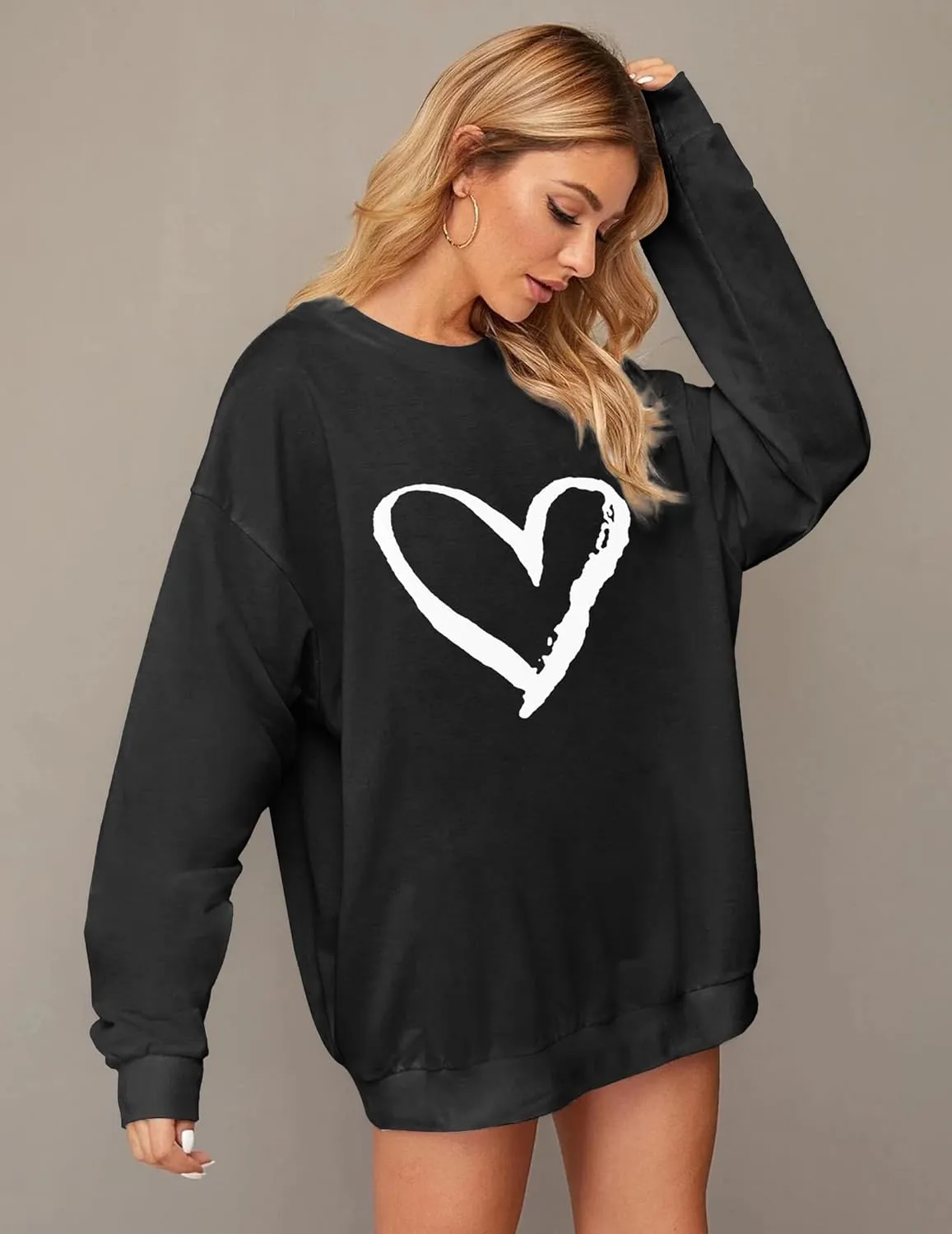 Zeagoo  Oversized Sweatshirts Graphic Print Tops