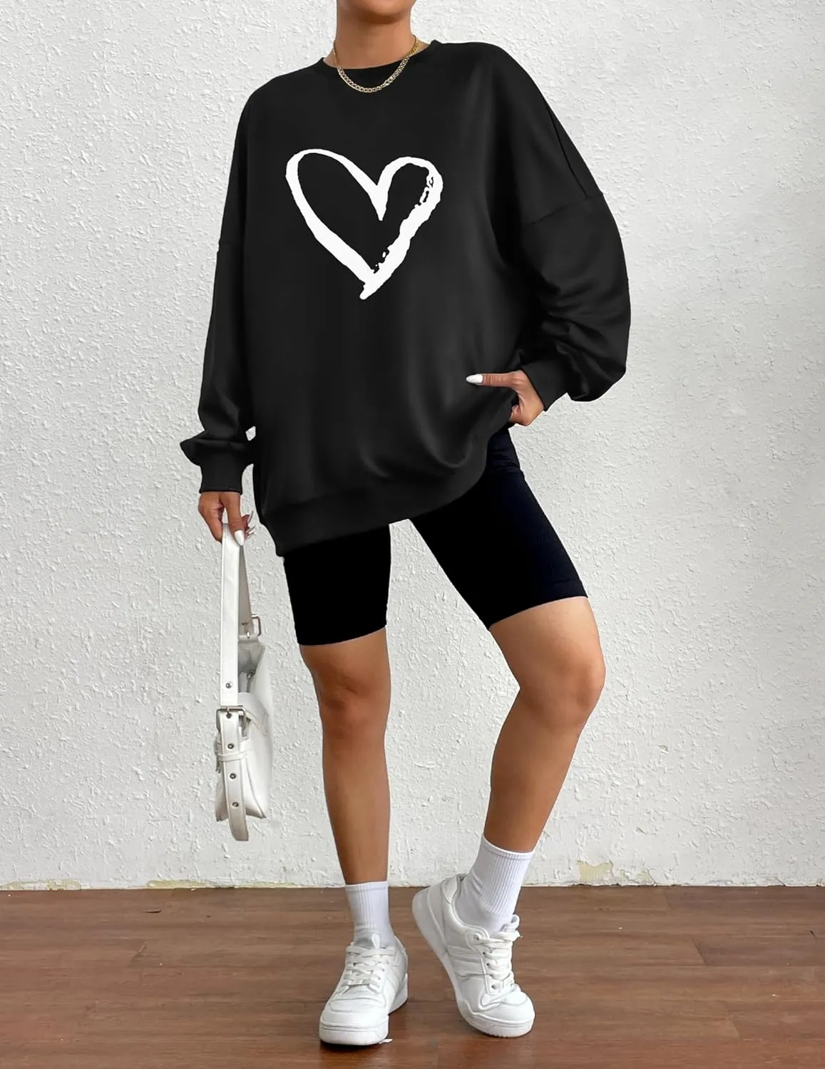 Zeagoo  Oversized Sweatshirts Graphic Print Tops